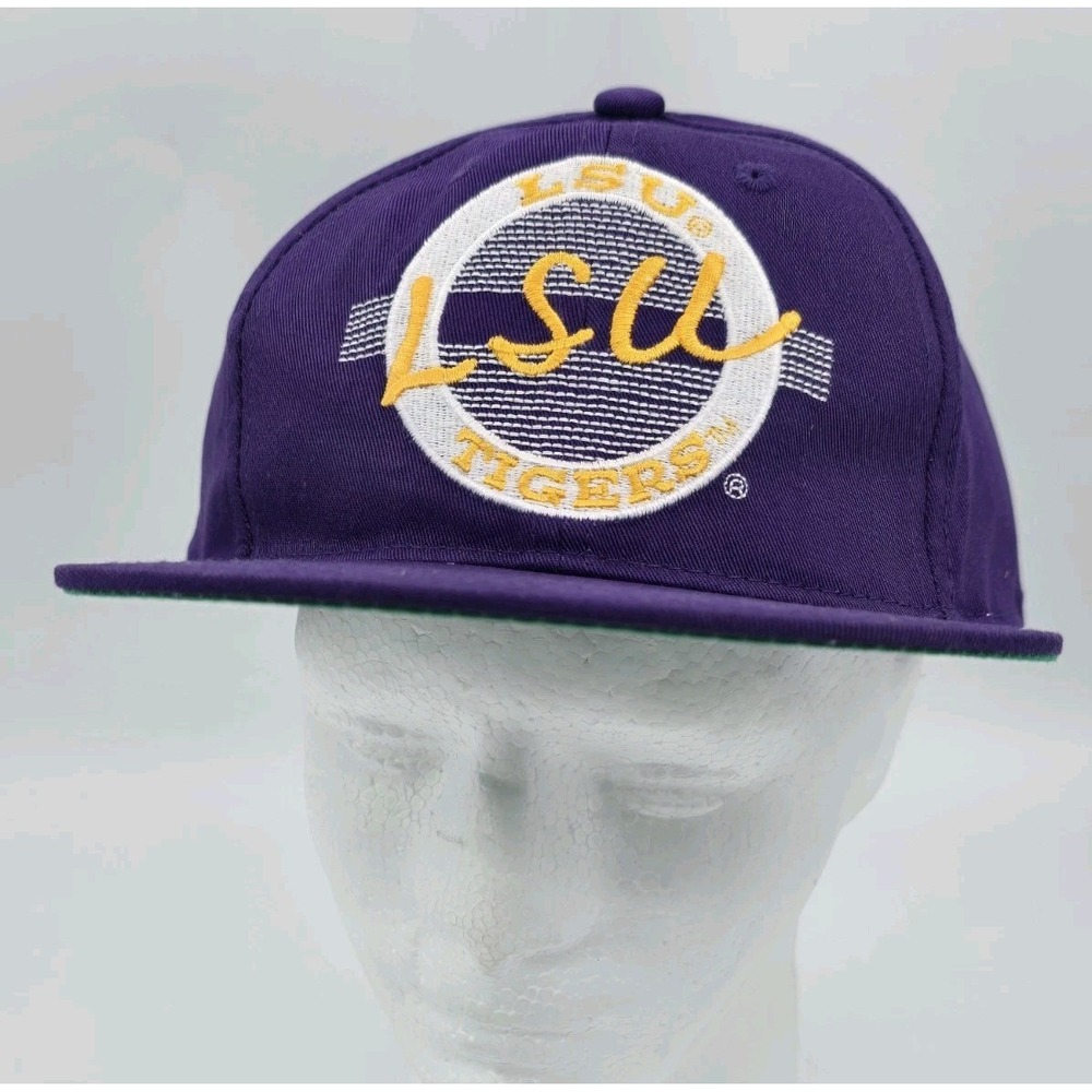 NEW LSU Tigers Retro Circle Snapback Hat - SnapBack Purple The‎ Game